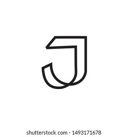 JJ logo simple, moderen and minimalist