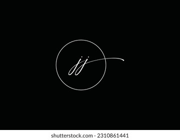JJ Simple Modern Logo Design And  Monogram Logo.