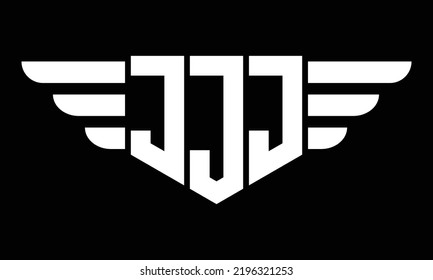 JJJ three-letter geometric shape logo design vector template, isolated, elegant, monogram, abstract, wordmark, letter mark, emblem, business, typography, minimalist, brand, company, initial letter,