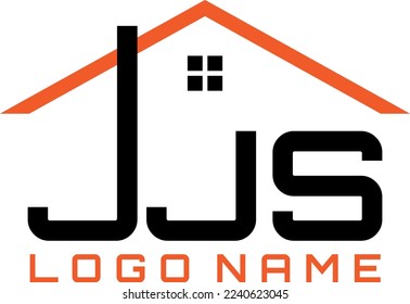 JJS initial construction logo design vector