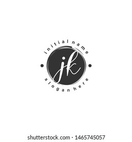 JK Initial beauty monogram logo vector