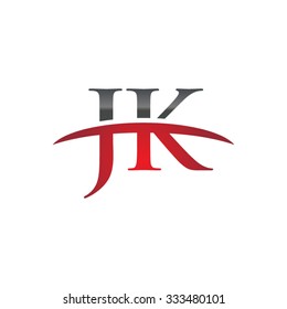 JK initial company red swoosh logo