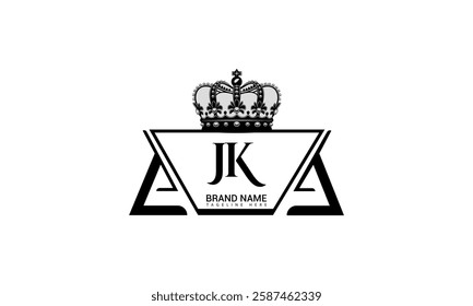 JK J K letter logo design. Initial letter JK linked circle upercase monogram logo . JK logo, JK design