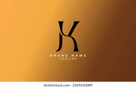 JK, KJ, Resumen diseño inicial del logotipo de la letra monograma