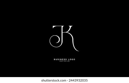 JK, KJ, J, K, Abstract Letters Logo Monogram