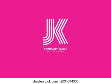 JK or KJ minimal logo