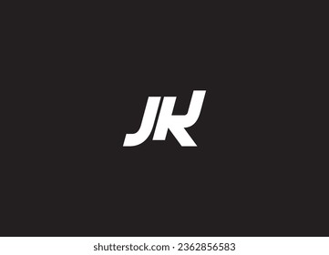 JK letter logo design and initial logo design