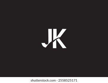 JK letter logo design and monogram logo