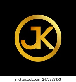 JK letter logo Design. JK Simple and modern monogram logo. JK Abstract Alphabet vector Design.