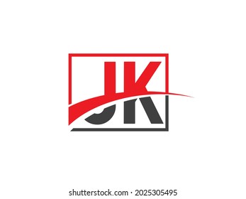 Plantilla de diseño de logotipo de carta JK
