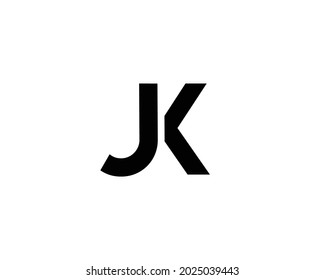 Jk Letter Logo Design Vector Template Stock Vector (Royalty Free ...