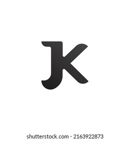  JK Letter logo design vector