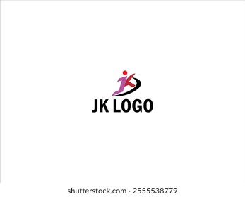 JK letter logo design vector