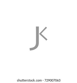 JK Letter Logo, Icon, Vector element design
