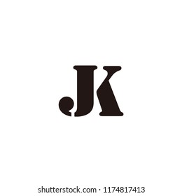jk letter vector logo