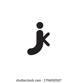 JK Letter Vector Logo Brand