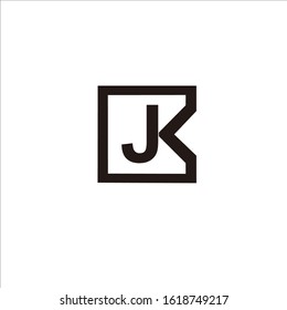 
'JK' LETTER VECTOR LOGO FOR BRANDS AND COMPANY NAMES
