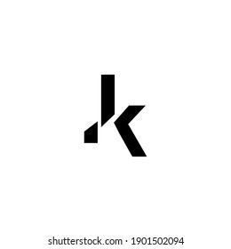 jk letter vector logo design