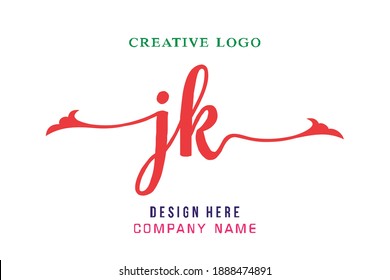 El logotipo de la inscripción JK es sencillo, fácil de entender y autorizado