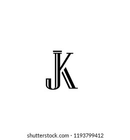 JK logo letter vector