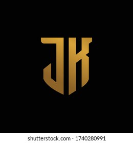 JK logo minimalist letter vector