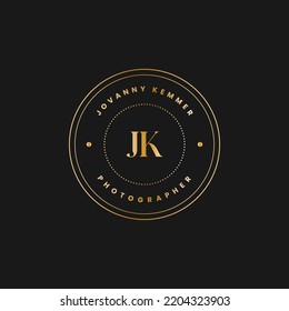 JK Luxury Photography Logo Design Template