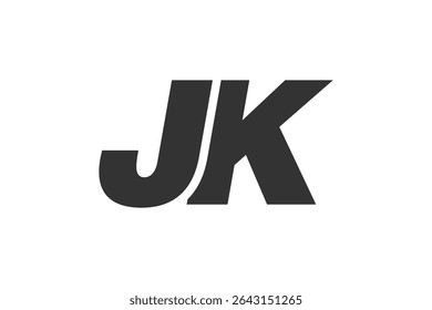 JK Techno Editable Font Logo For Corporate Branding. Bold, Futuristic Design With Unique Typographic Ideas. Minimal Custom Type And Dynamic Letter Variations For Promotion, Printing, And Book Titles