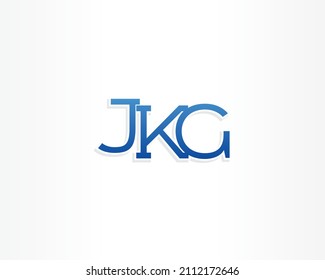 JKG initial icon logo design concept