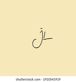 JL Erstmalige handschriftliche Kalligrafie für Monogramm und Logo