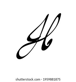 Jl initial handwritten logo for identity