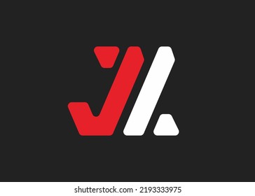 JL initial logo font simple and clean alphabet typography editable