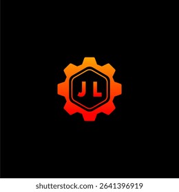JL Initials Tech Logo Vector Art Icons and Graphics
