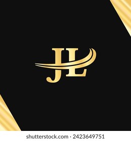 JL letter initials Logo Monogram design Elegance typography vector of business initial name Logotype