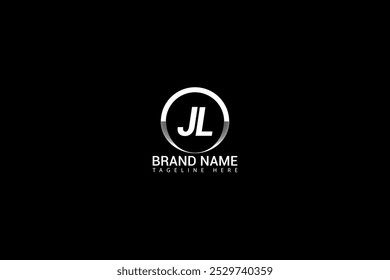 JL letter logo design on black background. JL creative initials letter logo concept. JL unique design.