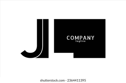 JL Letter logo design vector template.