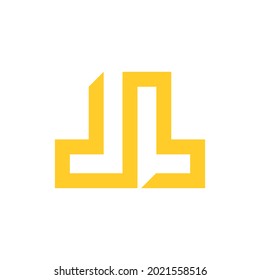 JL letter vector logo, monogram and initial shapes, clean and modern design concept, logo, logotype elements for template.