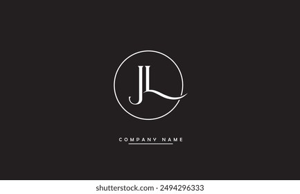 JL, LJ Abstract Letters Logo Monogram