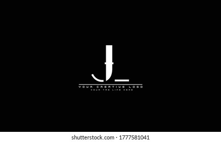 JL LJ abstract vector logo monogram template