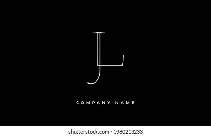 JL, LJ Alphabets Letters Logo Monogram