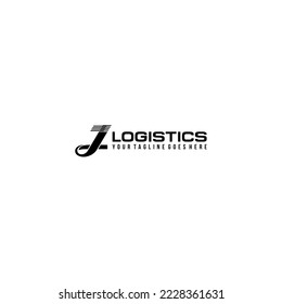 JL LJ initial for logistic logo design