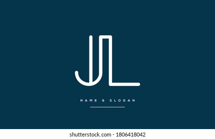 JL ,LJ ,J ,L  Abstract Letters Logo Monogram