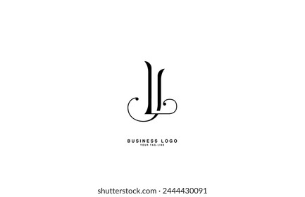 JL, LJ, J, L, Abstract Letters Logo Monogram