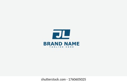 Logo de JL. vector de diseño de letras