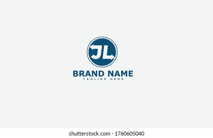 JL-Logo. Zeichendesign-Vektorgrafik