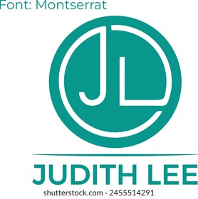 JL minimalist badge logo for business.