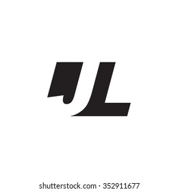 JL negative space letter logo