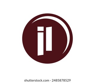 JL sport emblem or team logotype. Ball logo with a combination of Initial letter J and L for balls shop, sports company, training, club badge. Vector illustration.