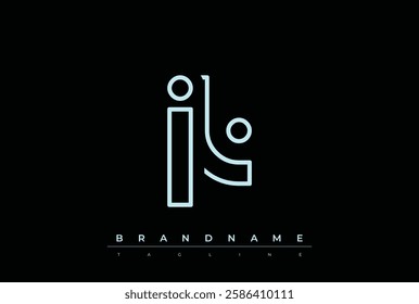 JL Technology Letter Logo Template. This tech letter logo is a graphic mark that uses letters to represent a technology company.