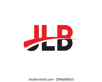 JLB letter creative modern elegant swoosh logo design