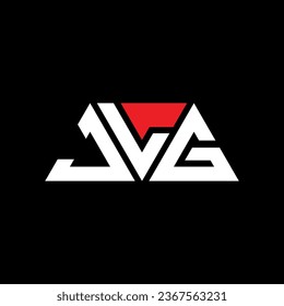 JLG triangle letter logo design with triangle shape. JLG triangle logo design monogram. JLG triangle vector logo template with red color. JLG triangular logo Simple, Elegant, and Luxurious design.